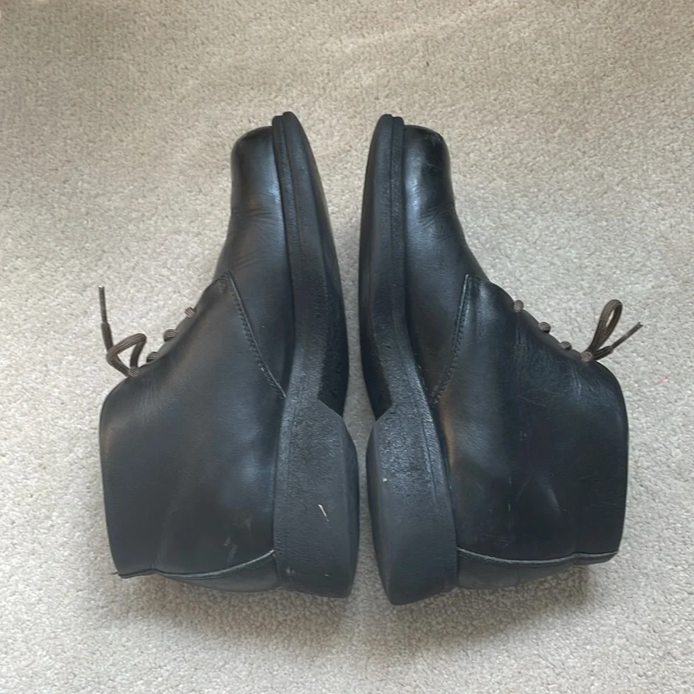 Havana Joe black leather lace up boots